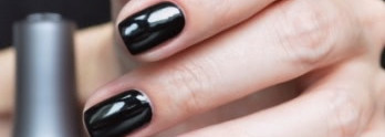 Morgan Taylor "Little Black Dress" + Sally Hansen «Diamonds and Rubies»