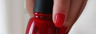 China Glaze "Paint the Town Red". Просто красный