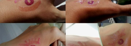 Love me pink 09 и purple red 07 - два здоровских блеска от Sephora shimmery Ultra brillance