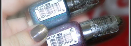 Все цвета радуги и даже больше! Pupa Holographic Nail Polish # 033 и # 036