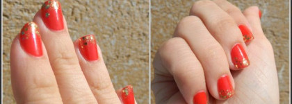 Дороже золота! Rimmel London Lycra Pro Professional Finish Nail Polish #319 Ruby me и Essence #67 Make It Golden