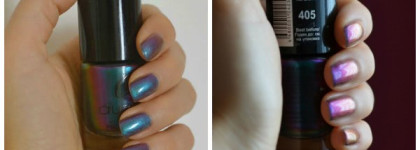Лаки Aurelia Тон 405 "Суровая тучa" и Тон 101 "Искрящееся серебро"