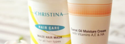 Знакомство с маркой Christina маска для волос Maize Hair Mask и увлажняющий крем Elastin Collagen
