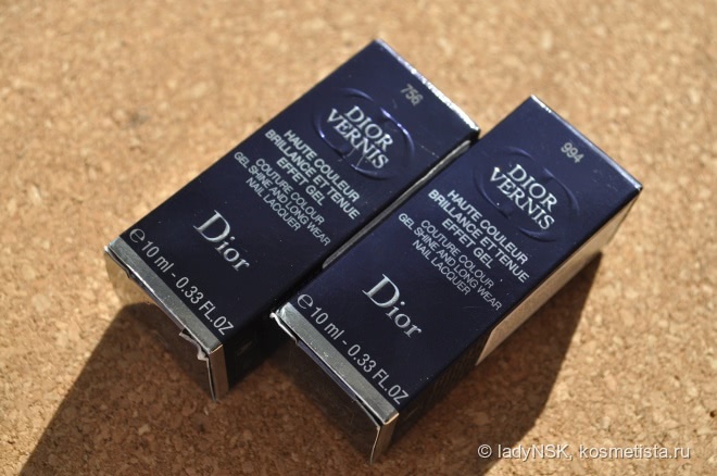 Лаки Dior Vernis Couture colour gel shine and long wear nail lacquer оттенков 756 Miss и 994 Opening night