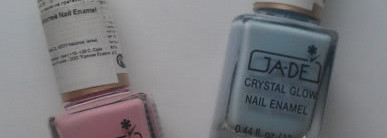 Розово-голубой эксперимент с Ga-De Crystal Glow Nail Enamel