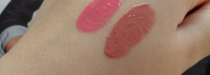 Мои новые блески для губ - NYX Butter Gloss в оттенках Blg03 Peaches and Cream и Blg07 Tiramisu