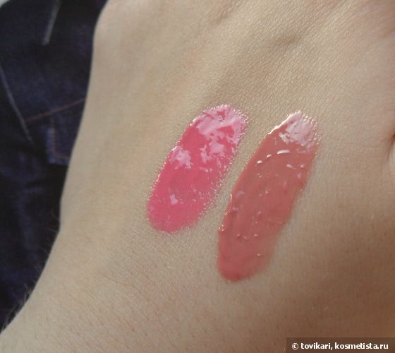 Мои новые блески для губ - NYX Butter Gloss в оттенках Blg03 Peaches and Cream и Blg07 Tiramisu