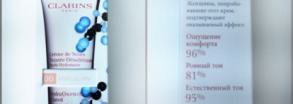 Фоторедактор, фотошоп, «эффект чистой кожи» на фотоаппарате? Нет! Clarins Hydra Quench Tinted Moisturizer Spf15 в оттенке № 00