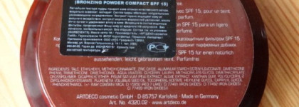 Первая лимитка в моей косметичке от Artdeco, Bronzing Powder Compact 02 SPF 15, Limited Edition