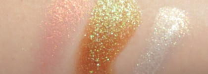 Star powder poudre irisee. Make up for ever 920 - Yellow Gold, №952  Iridescent Orange .№957 Purple green