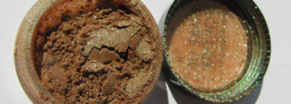 Star powder poudre irisee. Make up for ever 920 - Yellow Gold, №952  Iridescent Orange .№957 Purple green