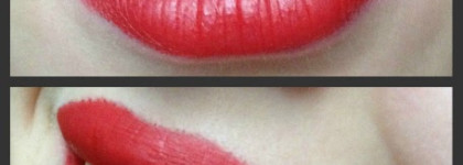 Дуэт помады ArtDeco Perfect Color Lipstick № 03 (Poppy Red) и блеска для губ Divage Vinyl Gloss № 3221