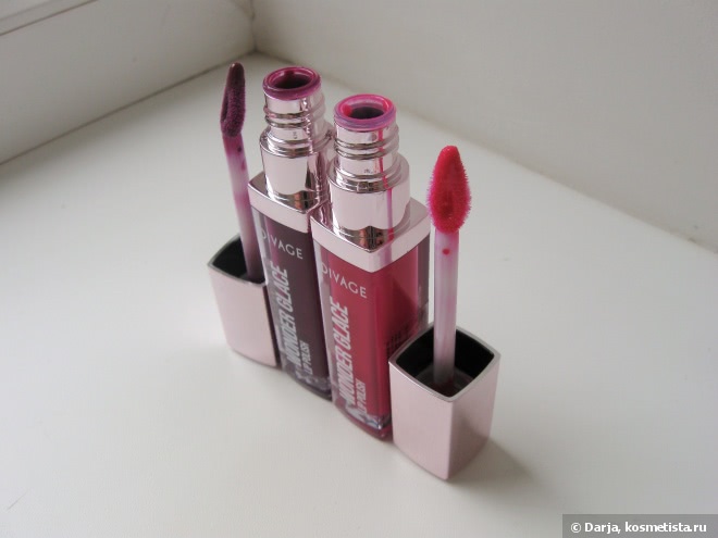 Лаки для губ Divage «Wonder glace Lip Polish» в оттенках №8 и №5