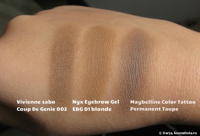 Nyx Eyebrow Gel в оттенке EBG 01 blonde