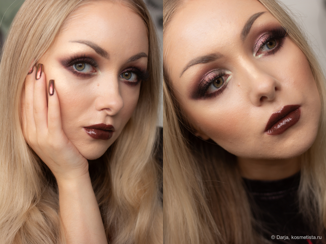 Хотела запечатлеть мэтч макияжа и маникюра на первом фото