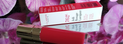 Clarins Everlasting Youth Fluid 105 nude & Joli Rouge Lacquer 762L pop pink