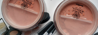 Kristall Minerals Cosmetics - матовые и сатиновые румяна, сравнение оттенков