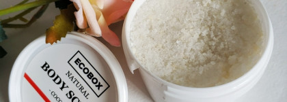 Ecobox Natural Body Scrub Coconut & Moisturizing and Nourishing Hand Cream Sea Buckthorn