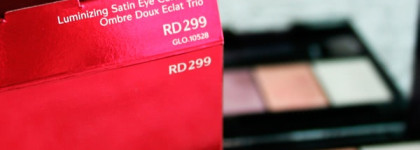 Дорогие сердцу тени для век Shiseido Luminizing Satin Eye Color Trio RD299 и румяна Dolce&Gabbana The Blush Luminous Cheek Colour № 22Tan