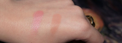 Дуо для контурирования лица - Flormar Pretty Compact Blush-On и Lumene Natural Code Mineral Bronze & Blush