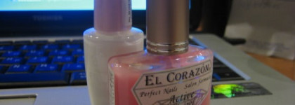 Эффект наращенных ногтей с El Corazon Active Biogel #423 и Bell French manicure #01