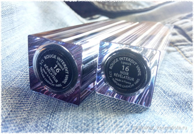 Красавица Givenchy Rouge Interdit Vinyl #16 Noir revelateur