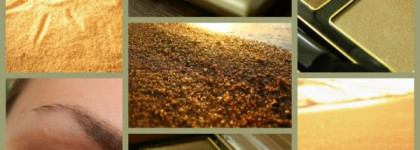 Золотой песок от GA-DE Soft Satin EyeShadow Dou & Gold Glow