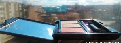 Shiseido Luminizing Satin Eye Color Trio RD711 Pink Sands-самые нежные тени