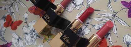Estée Lauder Pure Color Envy Sculpting Lipstick в оттенках #130 "Intense Nude", #410 "Dynamic", #350 "Vengeful Red"
