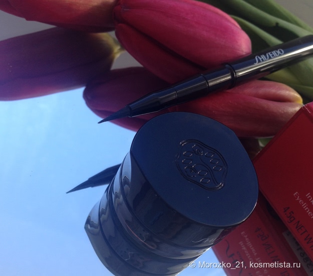 Моя весна с Shiseido Inkstroke Eyeliner BL603 #Kon-ai blue