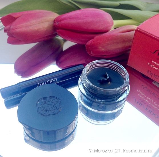 Моя весна с Shiseido Inkstroke Eyeliner BL603 #Kon-ai blue