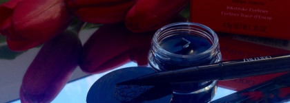 Моя весна с Shiseido Inkstroke Eyeliner BL603 #Kon-ai blue