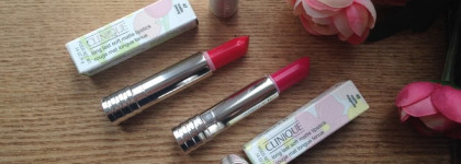 Clinique Long Last Soft Matte Lipstick в оттенках 47 Matte Peony и 49 Matte Magenta