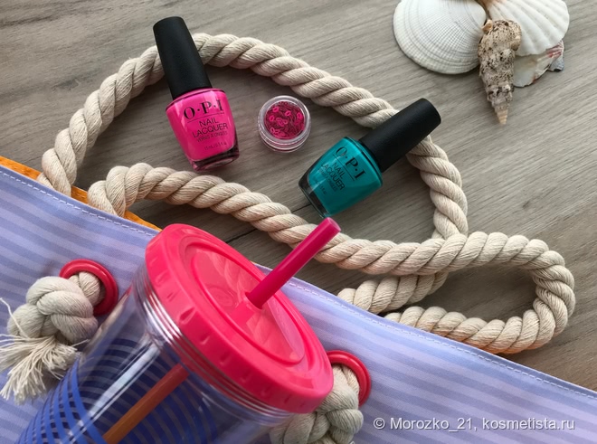 OPI nail lacquer Vernis A ongles “V-I-Pink Passes” NL N72 & OPI nail lacquer Vernis A angles “Dance Party 'Teal Dawn” NL N74