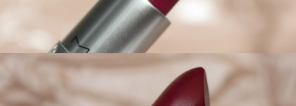 Добавляю яркости в образ вместе с помадой MAC Satin Lipstick в оттенке Rebel