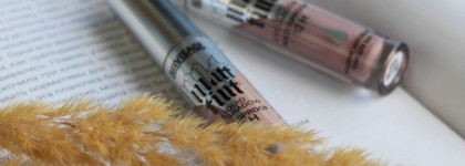 Матовые тени Luxvisage Matt Tint liquid eyeshadow waterproof 12h в оттенках 103 “Nude beige” и 105 “Ash Lilac”