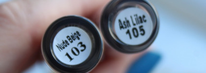 Матовые тени Luxvisage Matt Tint liquid eyeshadow waterproof 12h в оттенках 103 “Nude beige” и 105 “Ash Lilac”