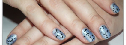 Как я пробовала верхнее покрытие "перепелиное яйцо" от "EL Corazon"  на разных цветных лаках