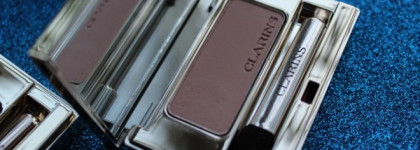 Тени Clarins Ombre Minerale Wet & Dry Mineral Eyeshadow Smoothing And Long-Lasting в оттенках 05 Lingerie, 12 Aubergine и 04 Golden Rose