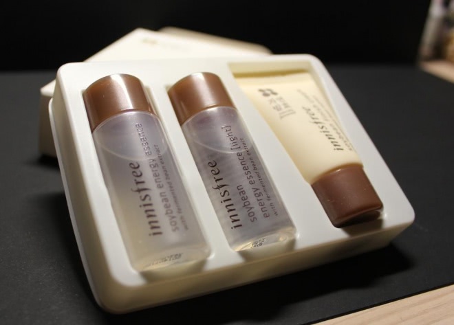 Innisfree Soybean energy special kit with fermented bean extract. Система ухода на каникулах