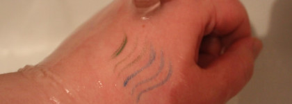 Avon Liquid Chrome eyeliner в оттенках Electric Blue и Bright Green