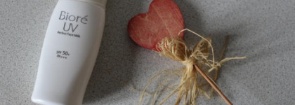 Kao Biore UV Perfect Face Milk Sunscreen Lotion Spf50+ PA+++ Sebum-Absorbing. Пожалуй - лучший мой санскрин