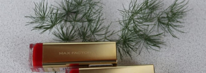 Max Factor Colour Elixir Lipstick в оттенке №840 Cherry Kiss и №715 Ruby Tuesday