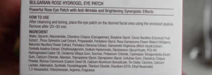 Heimish Hydrogel Eye Patch Bulgarian Rose Water