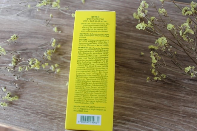 Goodal Green Tangerine vita C dark spot serum