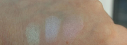 Темы сине-зеленого в палетках Shiseido Luminizing Satin Eye Color Trio в оттенках BL215 Static, GR412 Lido, GR305 Jungle