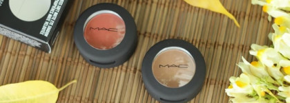 Тени MAC серии Powder Kiss Soft Matte Eye Shadow в оттенках осени So Haute Right Now и What Clout!