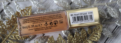 Essence The Glowin' Golds Caring Shimmer Lip Oil Ухаживающее масло для губ с блеском в оттенке №01 Heart Of Gold и сравнение с маслом Clarins Lip Comfort Oil