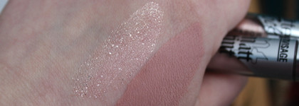 Жидкие тени Luxvisage - Matt Tint Liquid Eyeshadow Waterproof 12H в оттенке 102 Dusty Rose и Glitter Rock Liquid Eyeshadow в оттенке 303 Pink Quartz