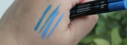 Parisa Cosmetics Neon Demon пигментированные карандаши для век Long-Lasting Waterproof в оттенках 608 Lilac Blue и 609 Cobalt Blue